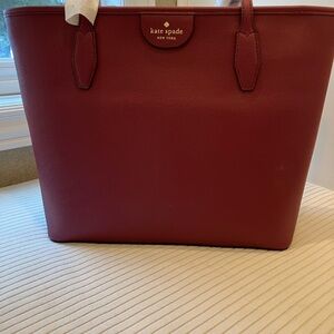 kate spade Burgundy Tote Bag